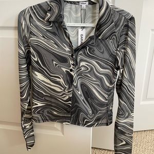 Garage Mesh Button Up Shirt